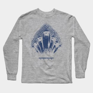 Naga Angkor Wat Cambodia in Navy Long Sleeve T-Shirt